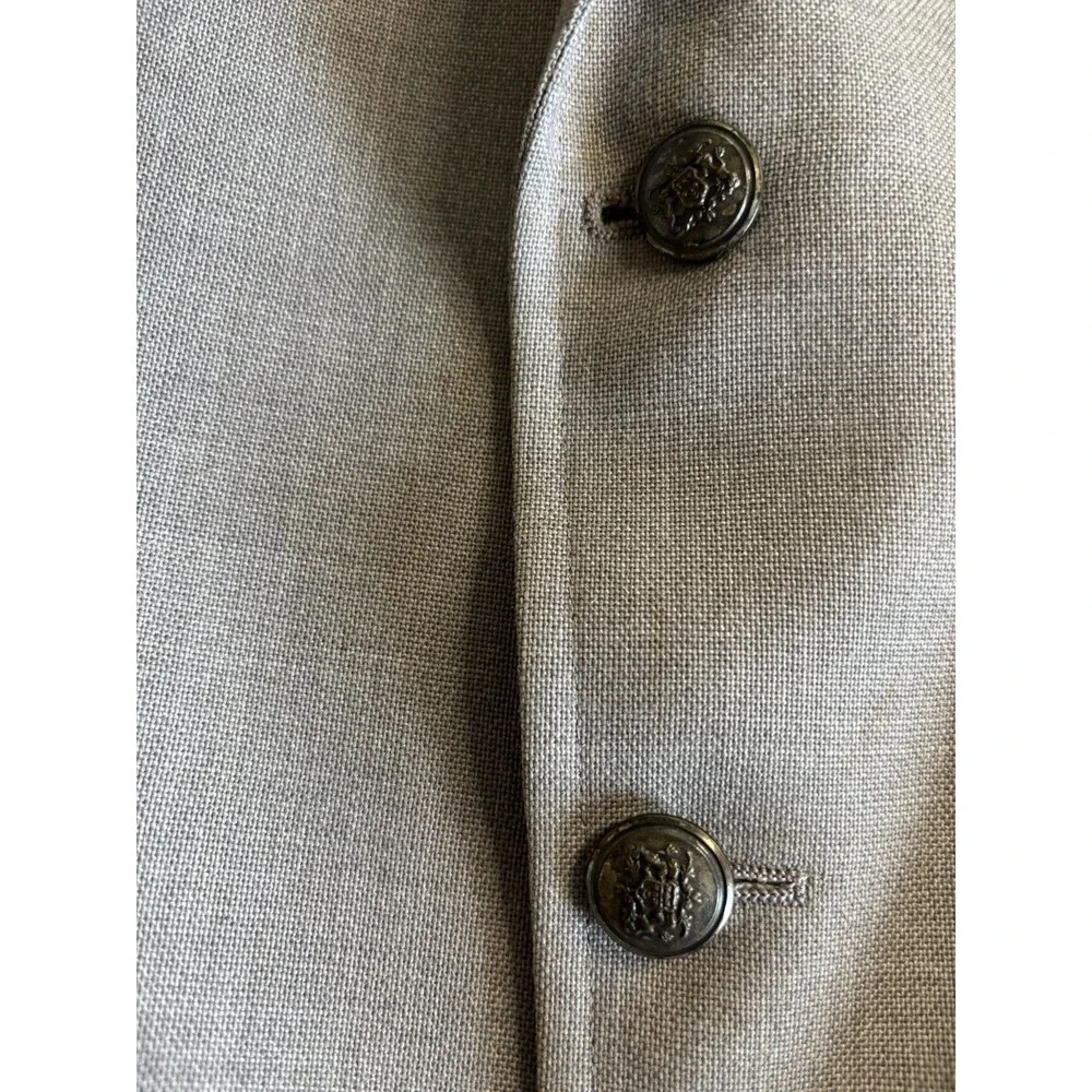 Doncaster Sakowitz RARE Vintage Gray Mens Blazer Sport Coat Suit